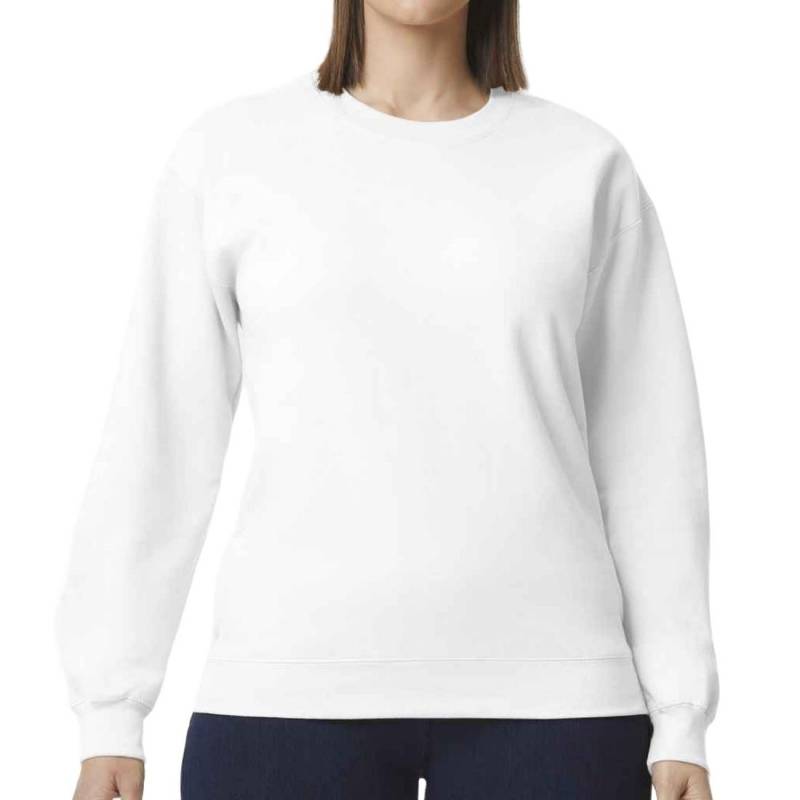 Softstyle Sweatshirt Mittelschwer Damen Weiss 3XL von Gildan