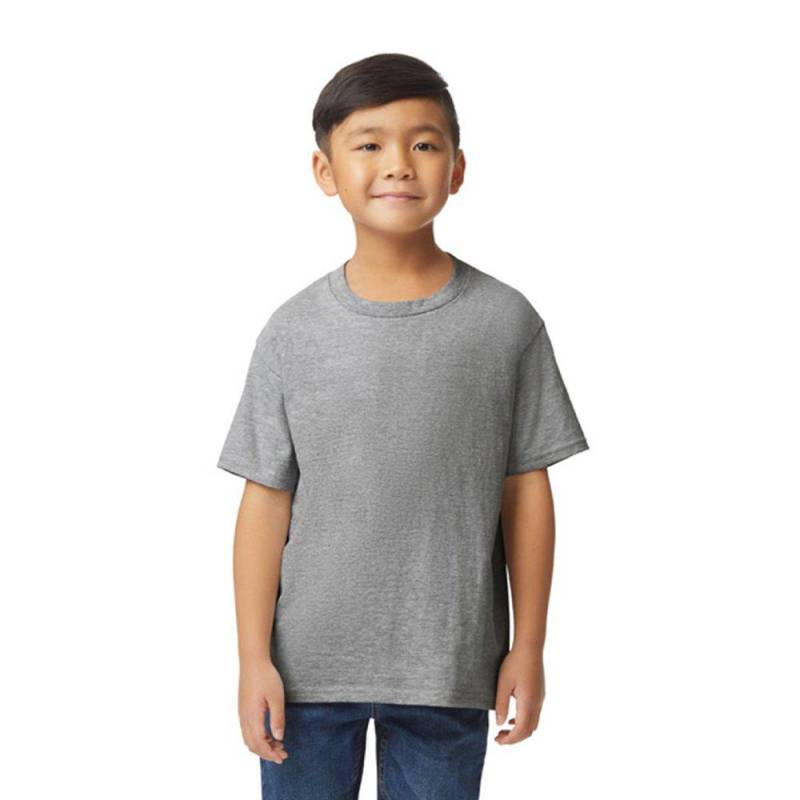 Softstyle Tshirt Jungen Grau 158/164 von Gildan