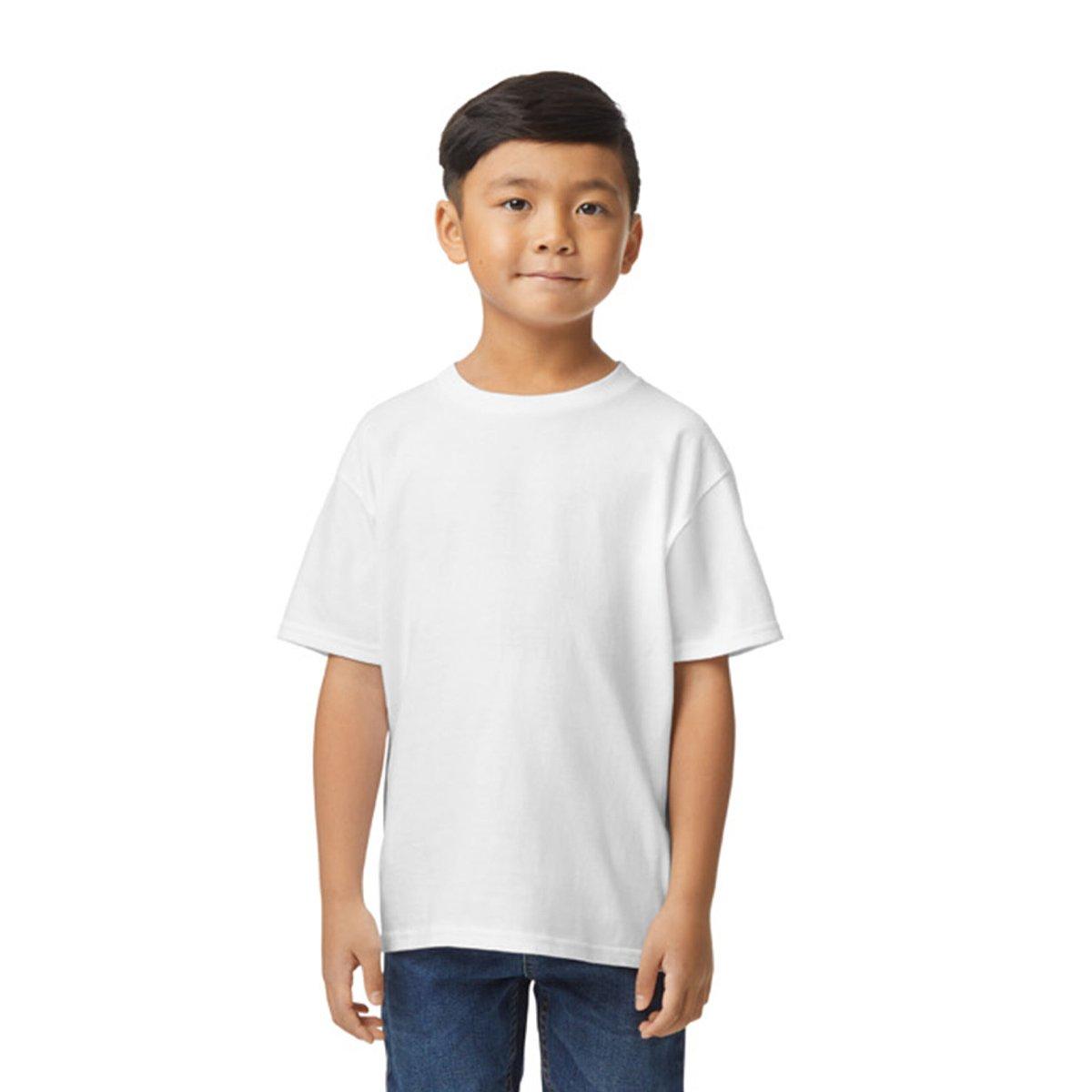 Softstyle Tshirt Jungen Weiss 104 von Gildan