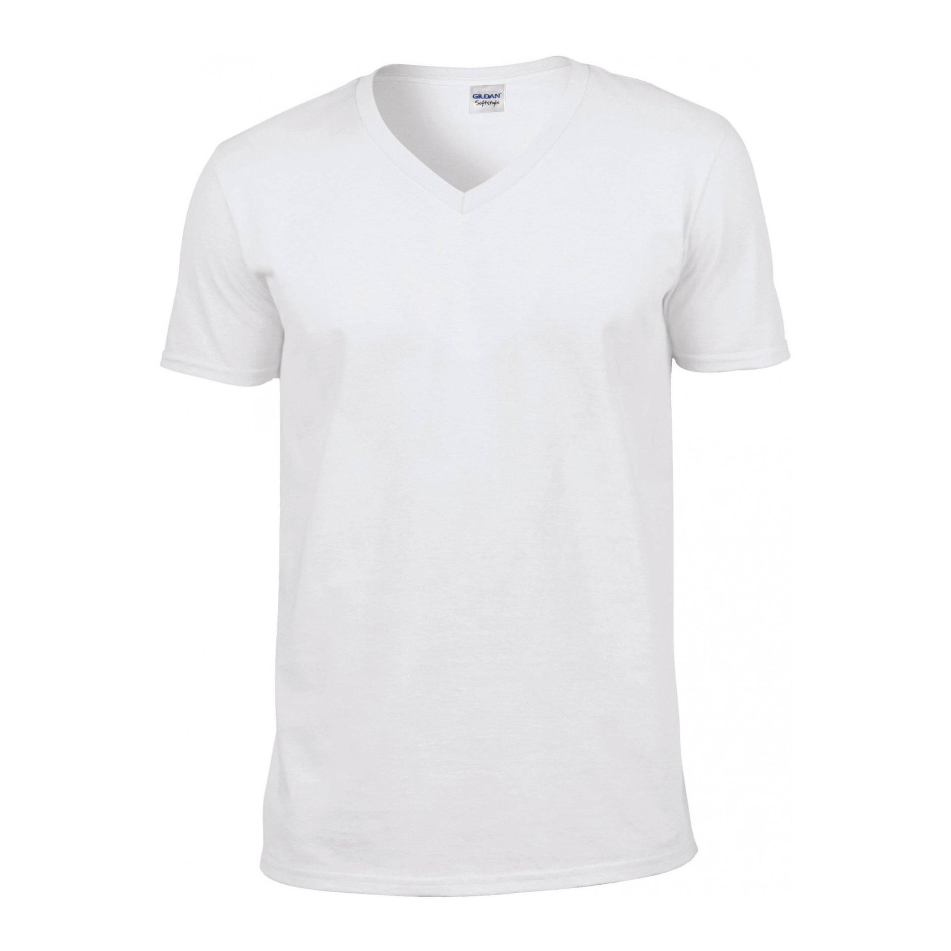 T-shirt Mit V-ausschnitt Softstyle Herren  S von Gildan