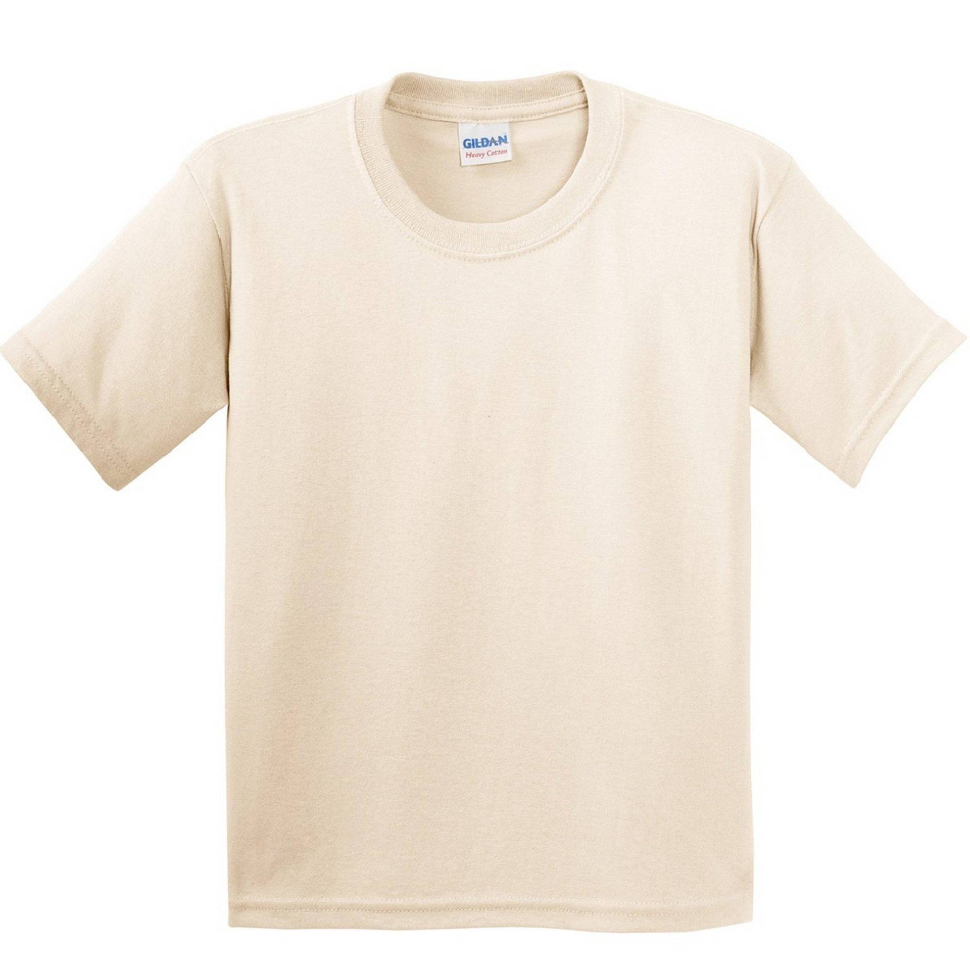 Tshirt (2 Stückpackung) Jungen Beige M von Gildan