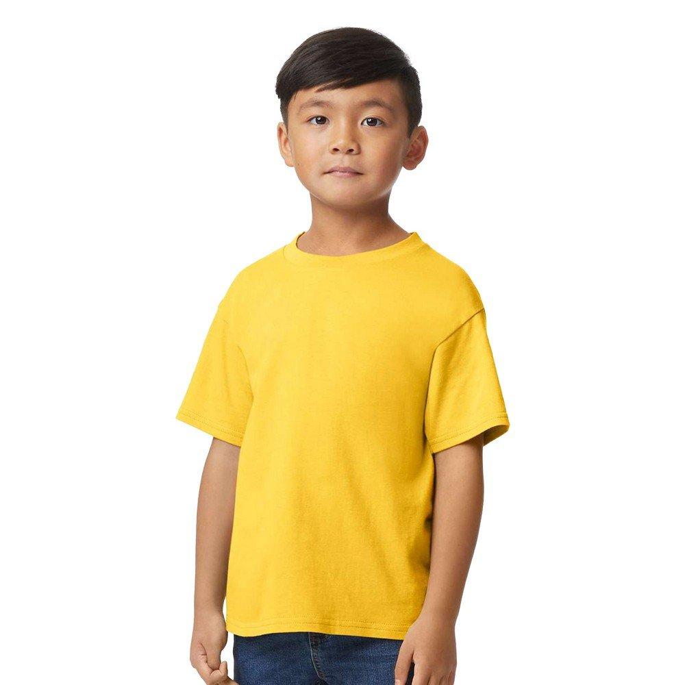 Tshirt Weiche Haptik Jungen Gelb Bunt L von Gildan