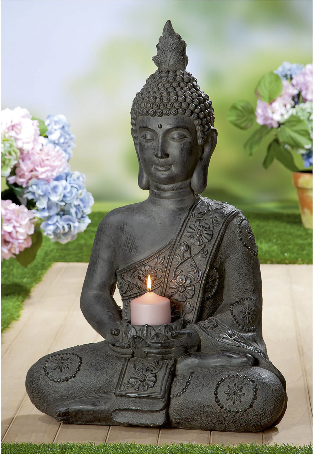 GILDE Buddhafigur »Figur "Buddha" mit Teelichthalter« GILDE Buddhafigur »Figur "Buddha" mit Teelichthalter« von Gilde