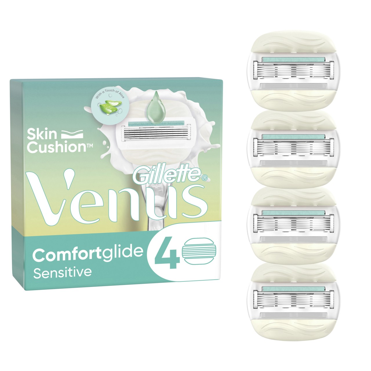 Gillette - Comfortglide Sensitive Systemklingen 4er von Gillette Venus