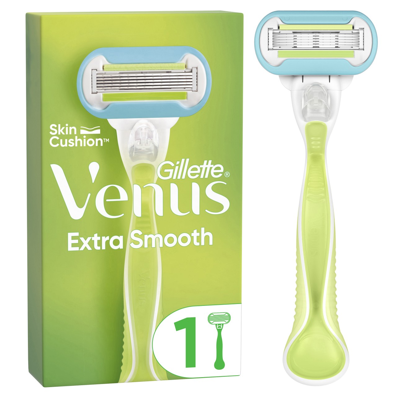 Gillette - Venus Extra Smooth Rasierapparat mit 1 Klinge von Gillette Venus
