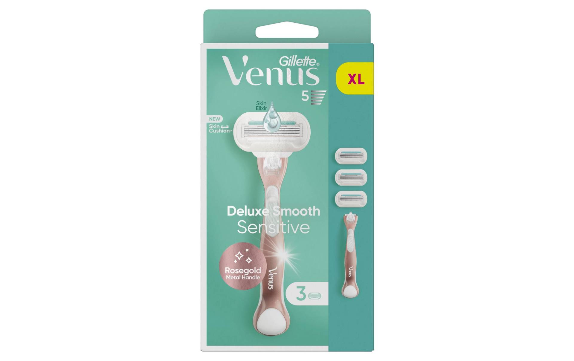 Gillette Venus Körperrasierer »Rasierer Deluxe Smooth Sensitive + 3 Klingen« von Gillette Venus