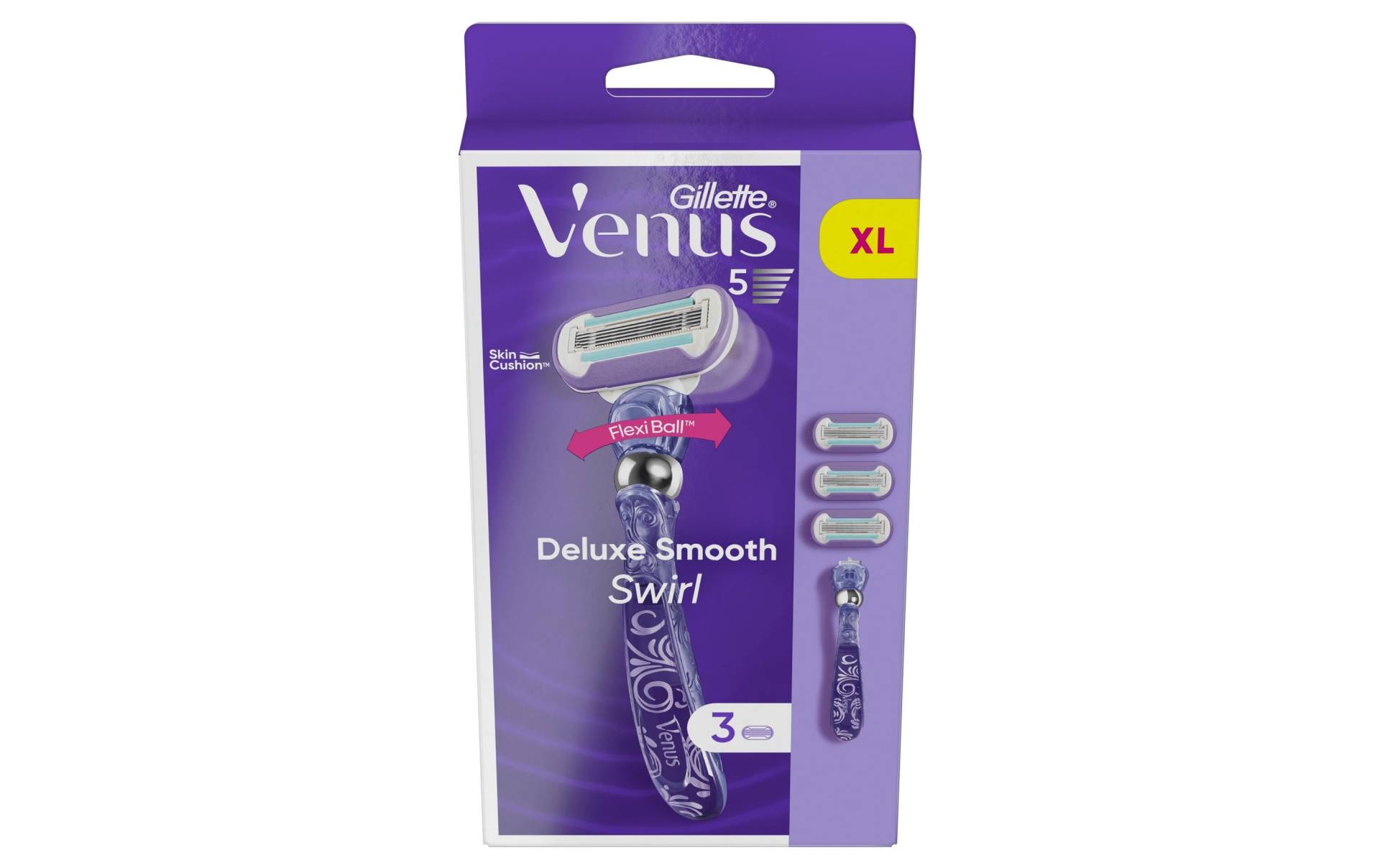 Gillette Venus Körperrasierer »Rasierer Deluxe Smooth Swirl 3 Stück« von Gillette Venus