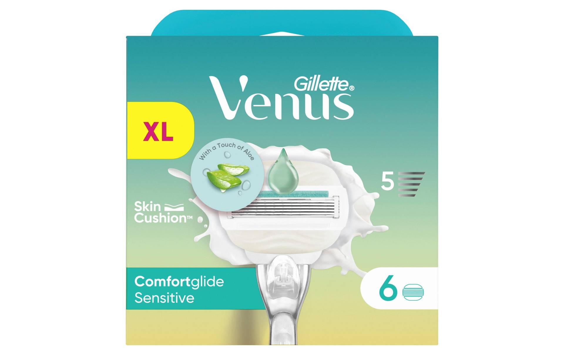 Gillette Venus Rasierklingen »Rasierklingen Comfortglide Sensitive 6er Pack«, (1 tlg.) von Gillette Venus