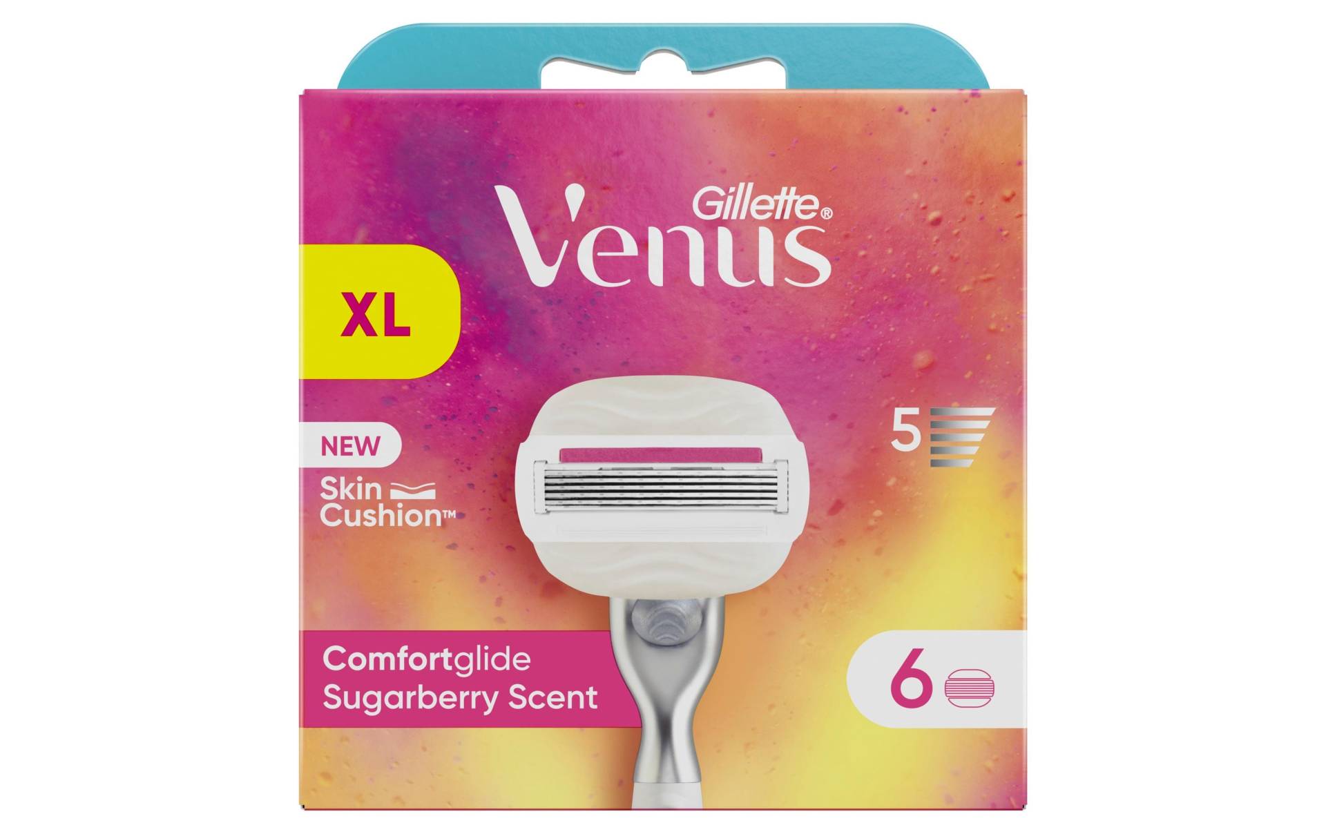 Gillette Venus Rasierklingen »Rasierklingen Comfortglide Sugarberry Scent 6 Stück«, (6 tlg.) von Gillette Venus