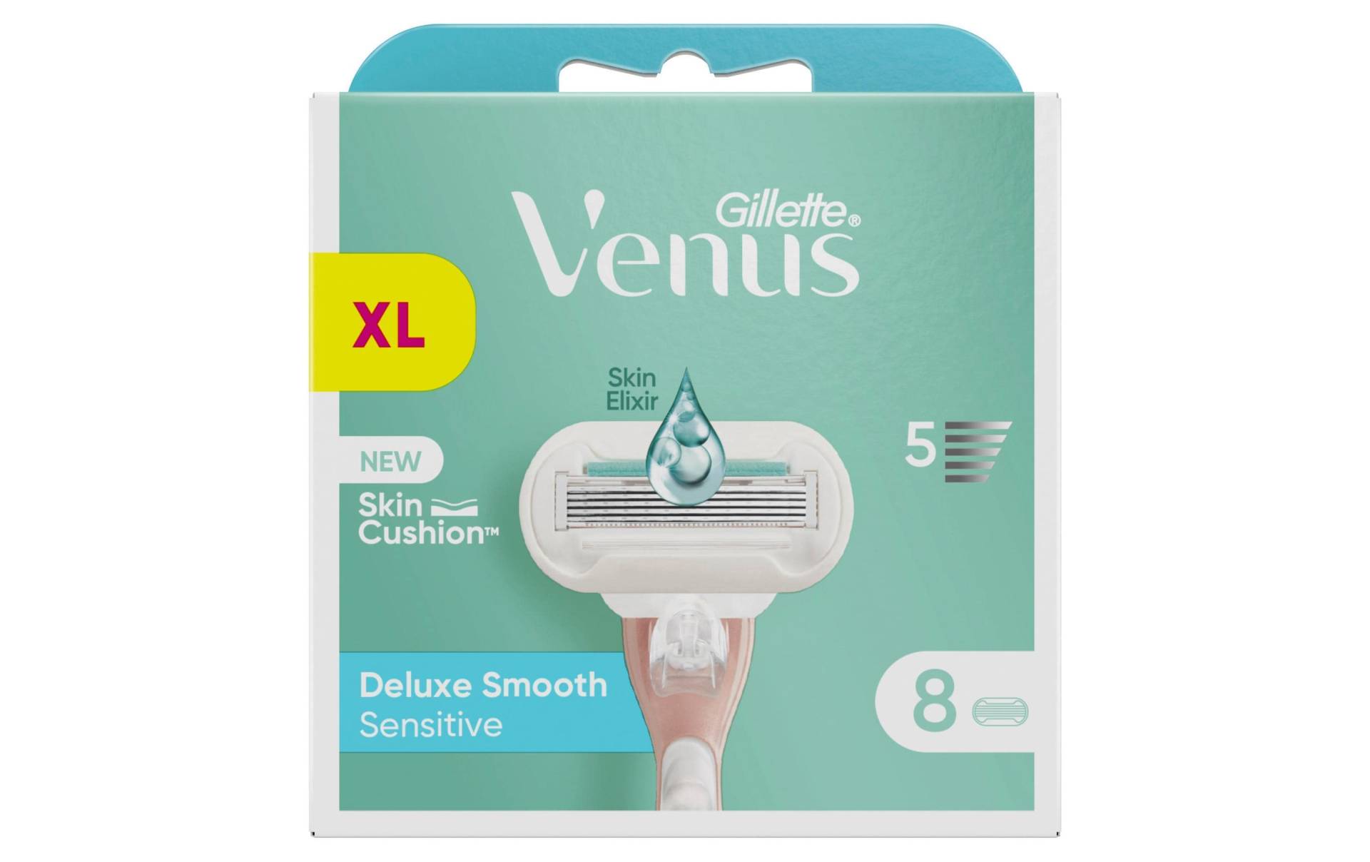 Gillette Venus Rasierklingen »Rasierklingen Deluxe Smooth Sensitive 8 Stück«, (8 tlg.) von Gillette Venus