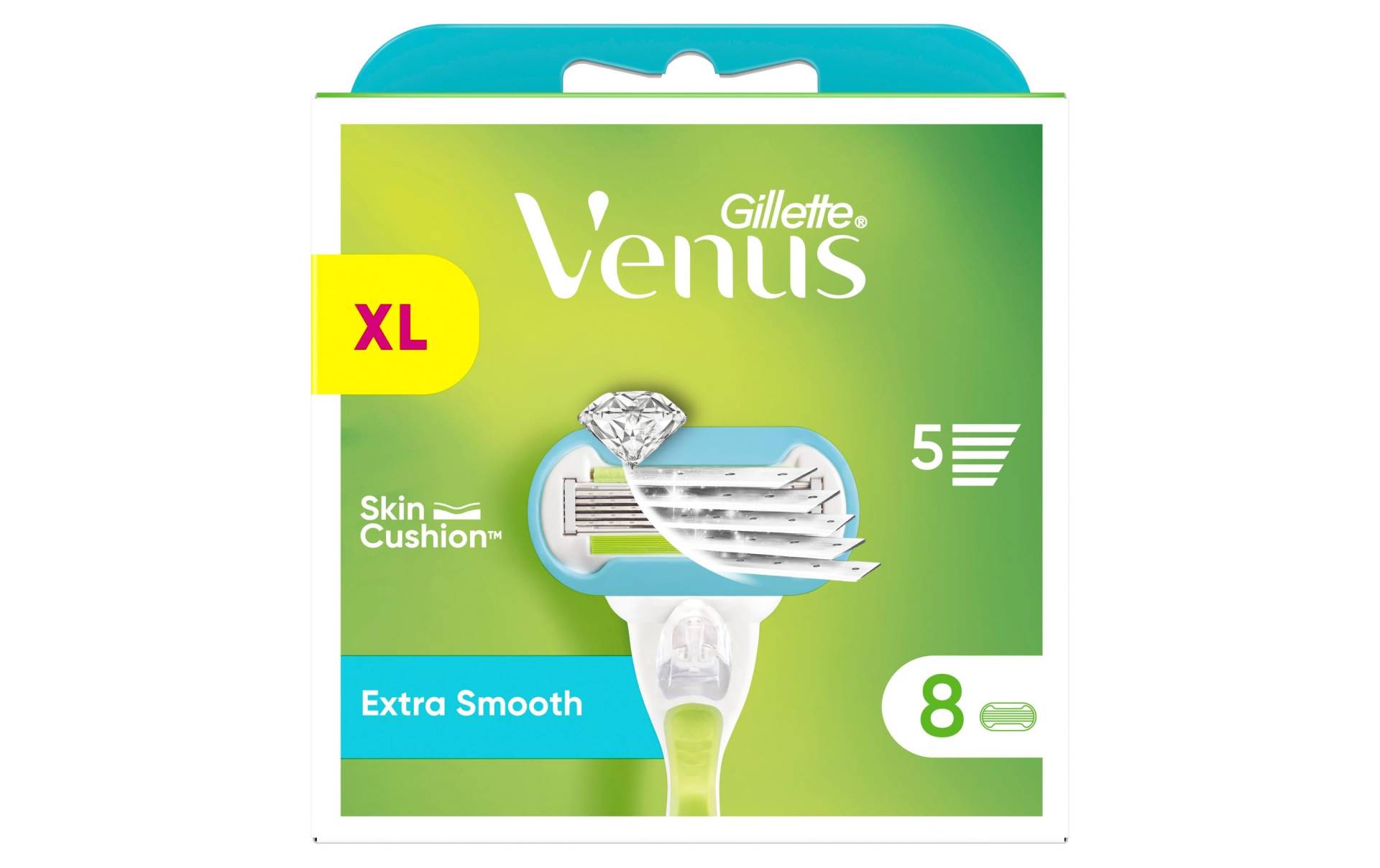 Gillette Venus Rasierklingen »Rasierklingen Extra Smooth 8 Stück«, (8 tlg.) von Gillette Venus