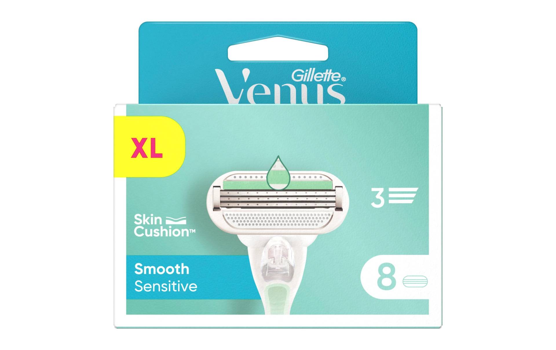 Gillette Venus Rasierklingen »Rasierklingen Smooth Sensitive 8 Stück«, (8 tlg.) von Gillette Venus