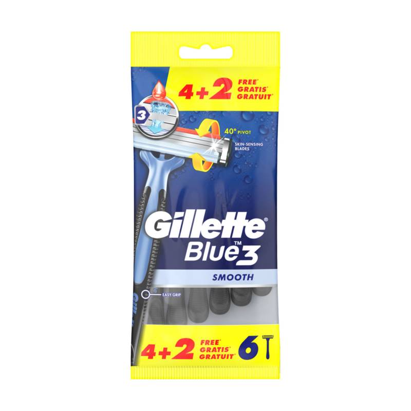 Gillette Blue 3 Einwegrasierer 6 Stück von Gillette