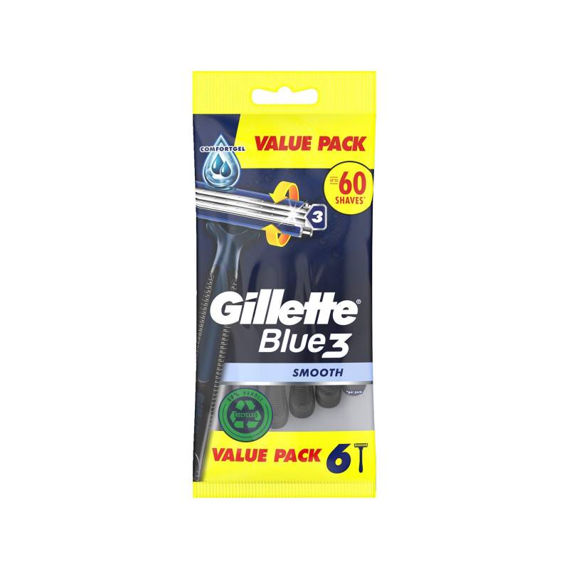 Blue 3 Smooth Rasierer Damen  6 Stück von Gillette