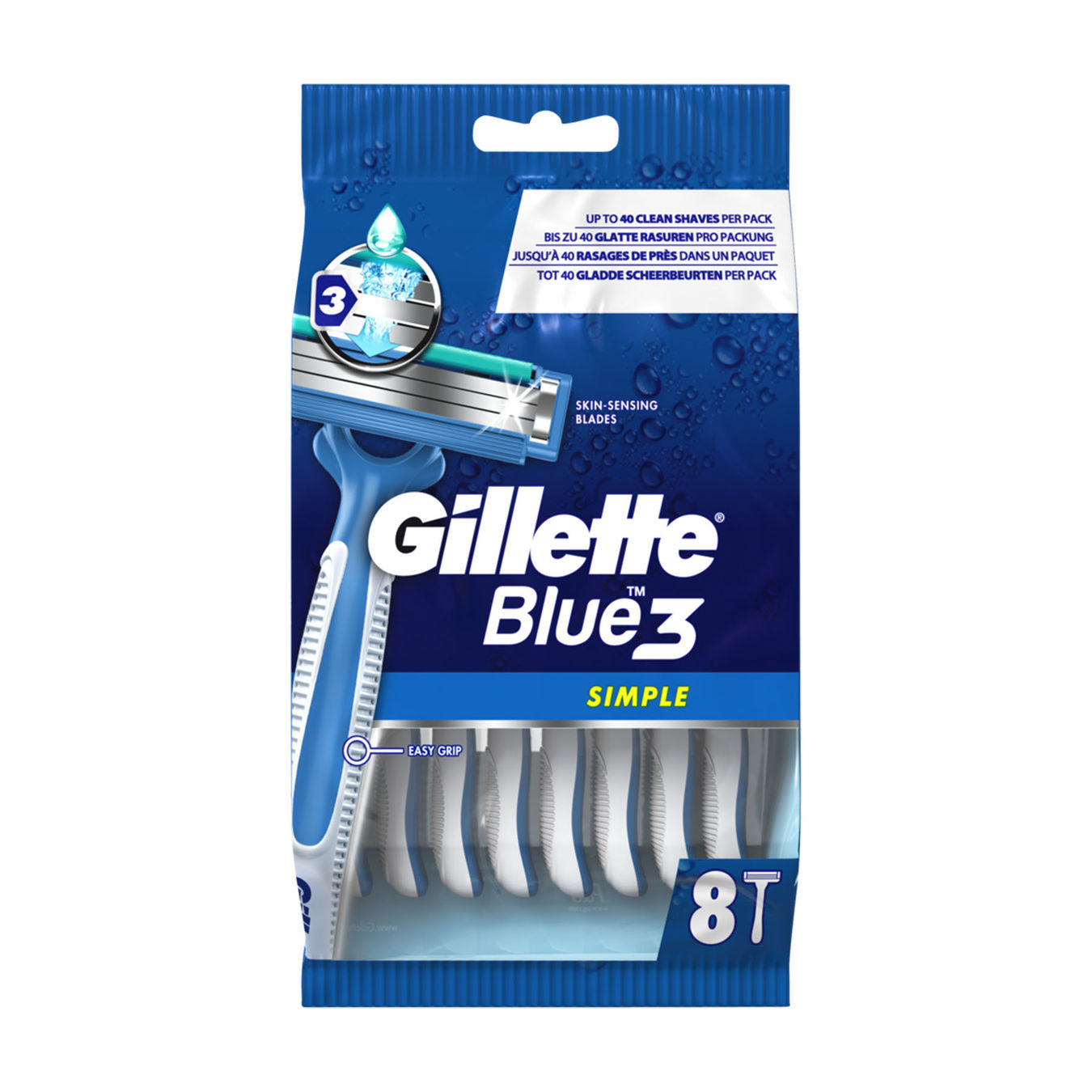 Gillette Blue3 Simple Einwegrasierer 8 Stück von Gillette