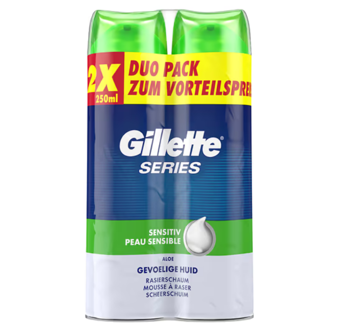 Gillette - Duo Pack Series Sensitive Rasierschaum 2 x 200 ml Gillette - Duo Pack Series Sensitive Rasierschaum 2 x 200 ml von Gillette