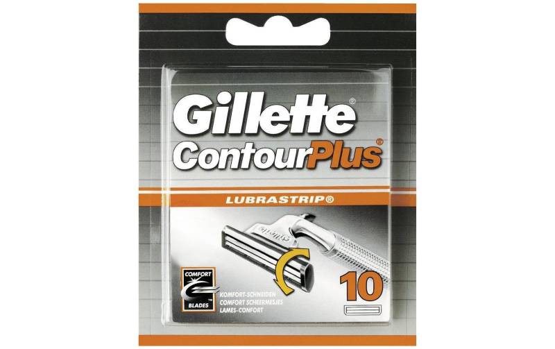 Gillette Rasierklingen »ContourPlus 10 Stück«, (10 tlg.), Gillette ContourPlus von Gillette