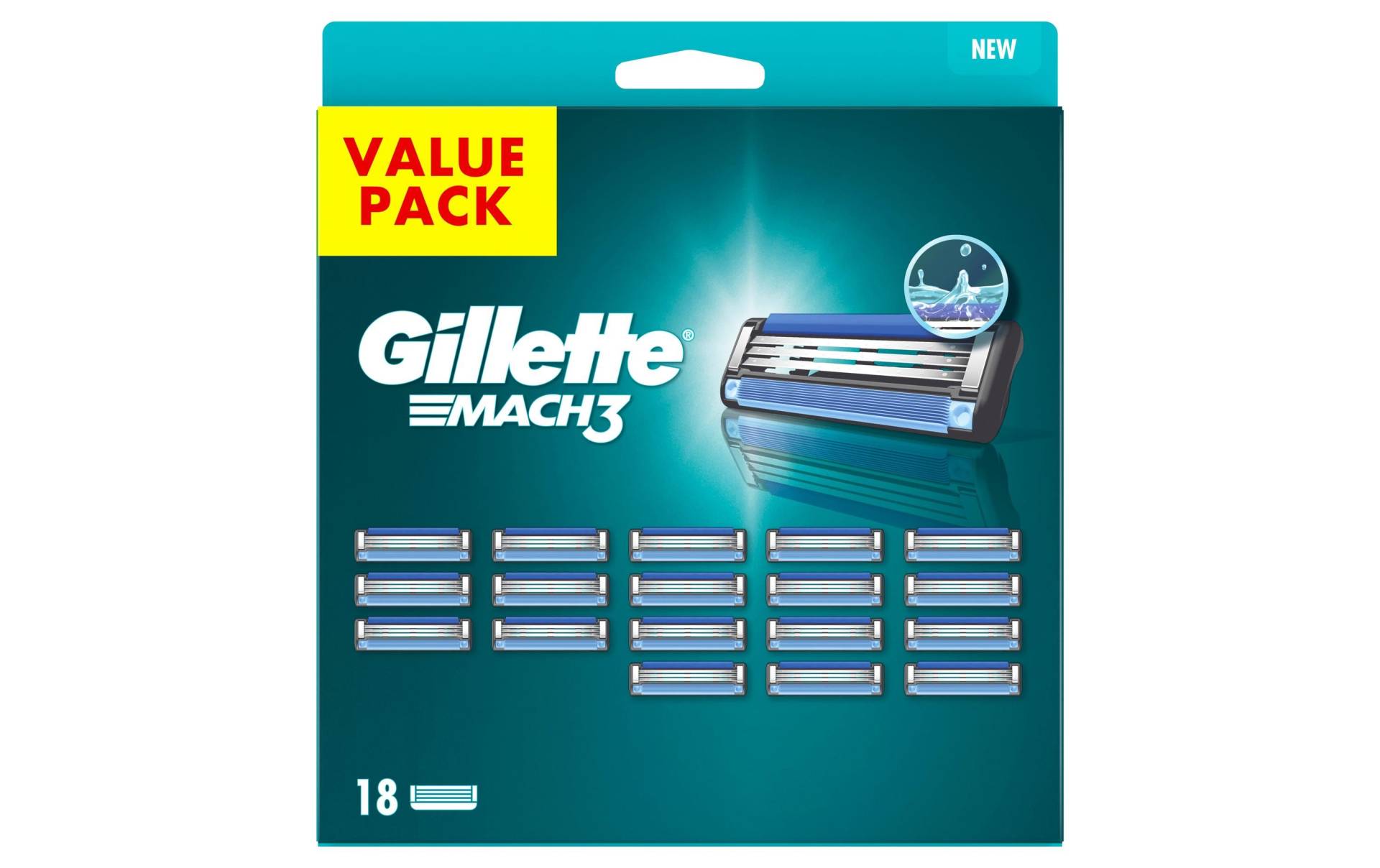 Gillette Rasierklingen »Mach3 18 Stück«, (18 tlg.) von Gillette