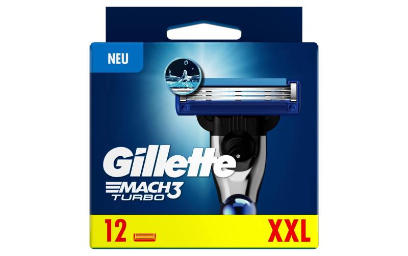 Gillette Rasierklingen »Mach3 Turbo 12 Stück«, (12 tlg.) von Gillette