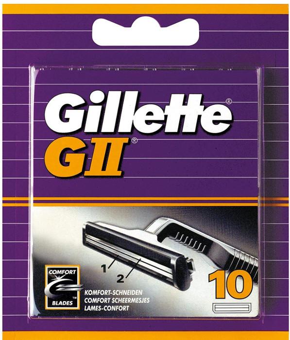 Gillette -  G II Ersatzklingen (10 Stk), 10 pieces, Silber von Gillette