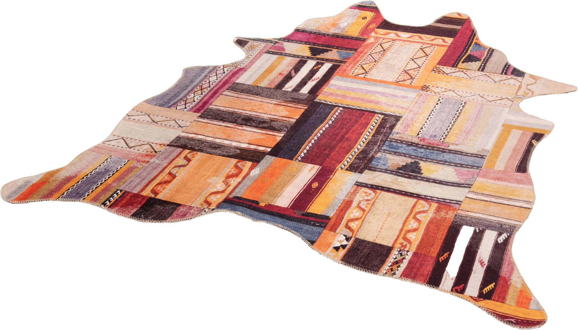 Gino Falcone Fellteppich »Elena 72«, fellförmig, 3 mm Höhe, Kunstfell, bedruckt, Patchwork Design Gino Falcone Fellteppich »Elena 72«, fellförmig, 3 mm Höhe, Kunstfell, bedruckt, Patchwork Design von Gino Falcone