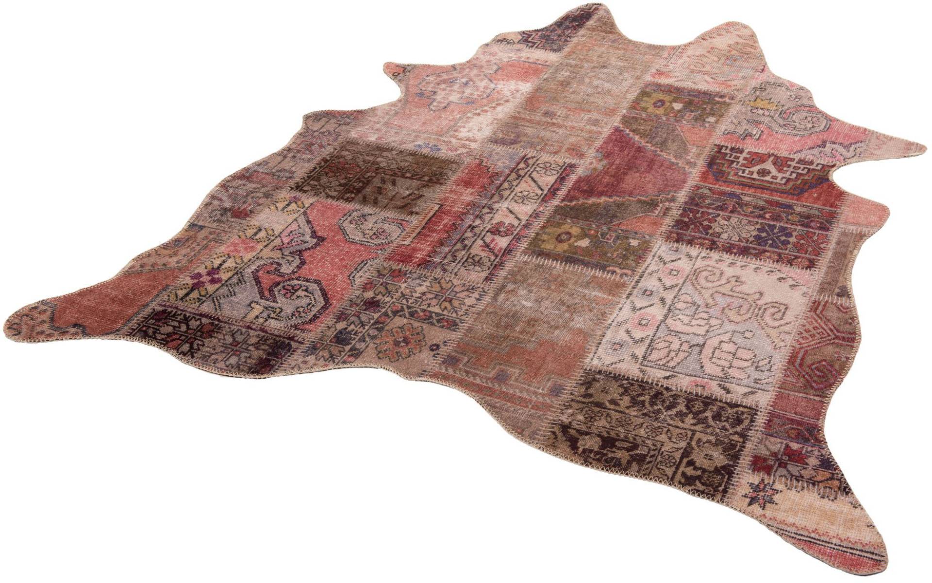 Gino Falcone Fellteppich »Elena 73«, fellförmig, 3 mm Höhe, Kunstfell, bedruckt, Patchwork Design Gino Falcone Fellteppich »Elena 73«, fellförmig, 3 mm Höhe, Kunstfell, bedruckt, Patchwork Design von Gino Falcone