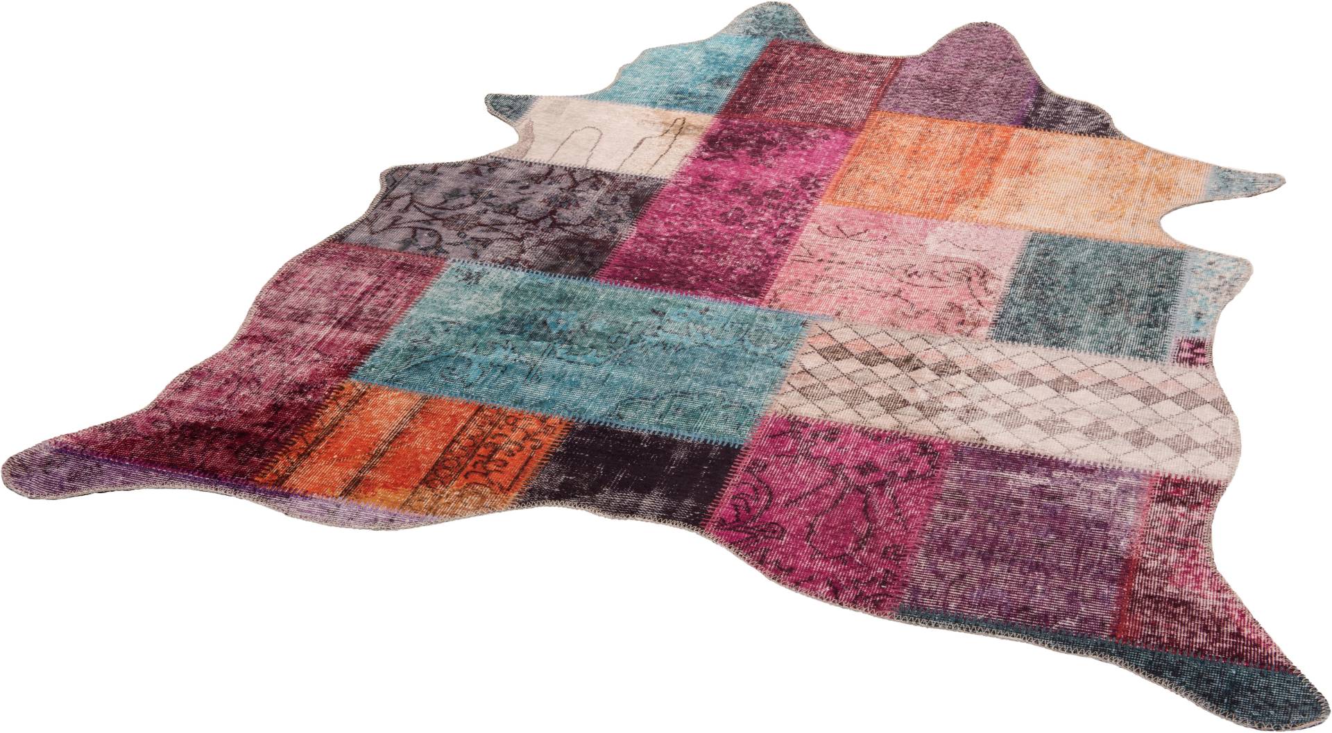 Gino Falcone Fellteppich »Elena 74«, fellförmig, 3 mm Höhe, Kunstfell, bedruckt, Patchwork Design Gino Falcone Fellteppich »Elena 74«, fellförmig, 3 mm Höhe, Kunstfell, bedruckt, Patchwork Design von Gino Falcone