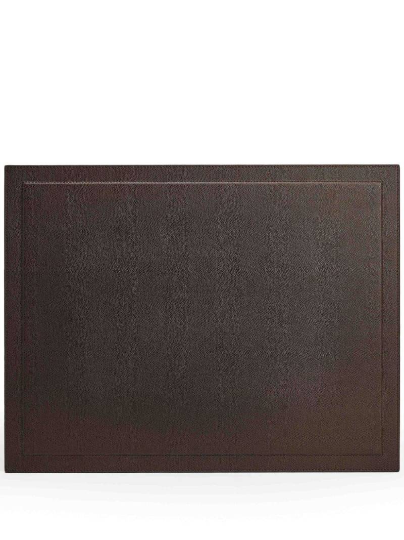 Giobagnara Phil leather desk blotter - Brown von Giobagnara