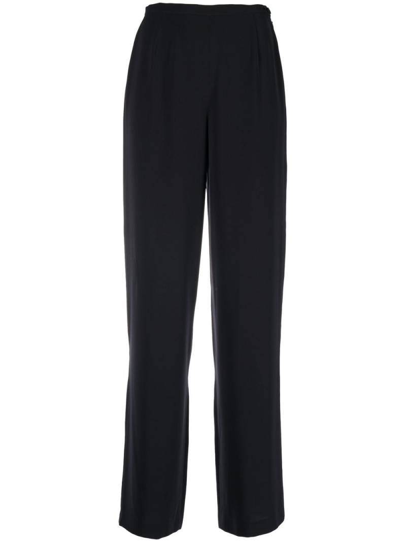 Giorgio Armani Pre-Owned 1990s high-waisted wide-legged trousers - Black von Giorgio Armani Pre-Owned