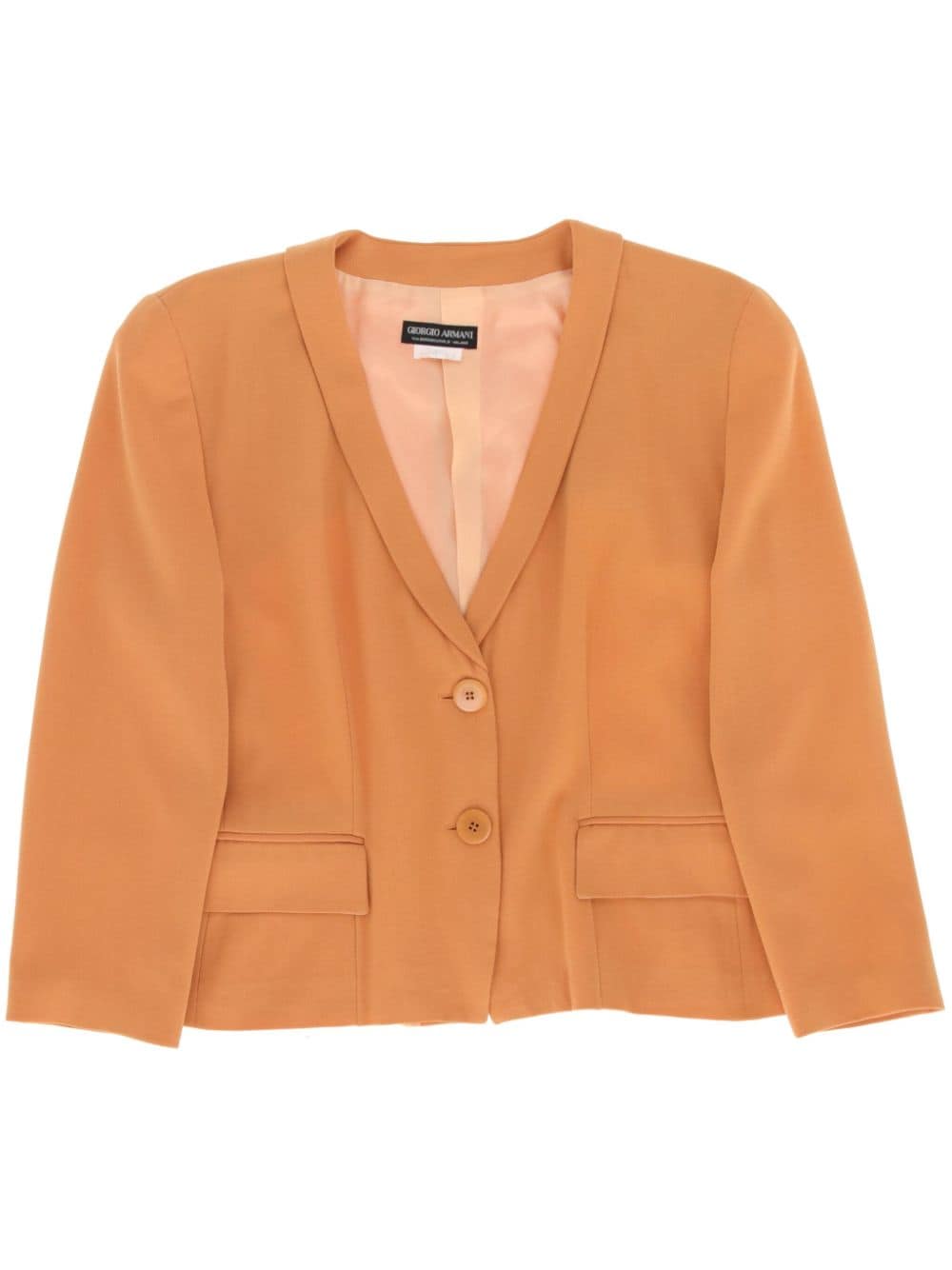 Giorgio Armani Pre-Owned 1990s single-breasted blazer - Orange von Giorgio Armani Pre-Owned