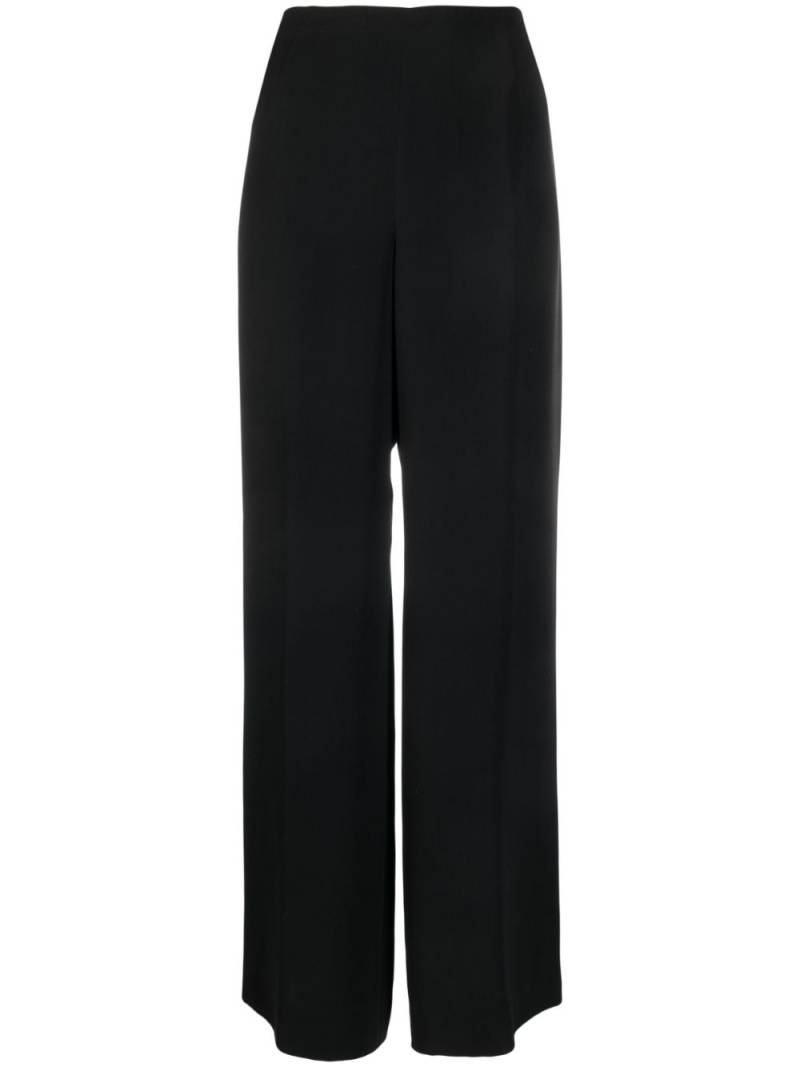 Giorgio Armani Pre-Owned 1990s wide-legged tailored silk trousers - Black von Giorgio Armani Pre-Owned