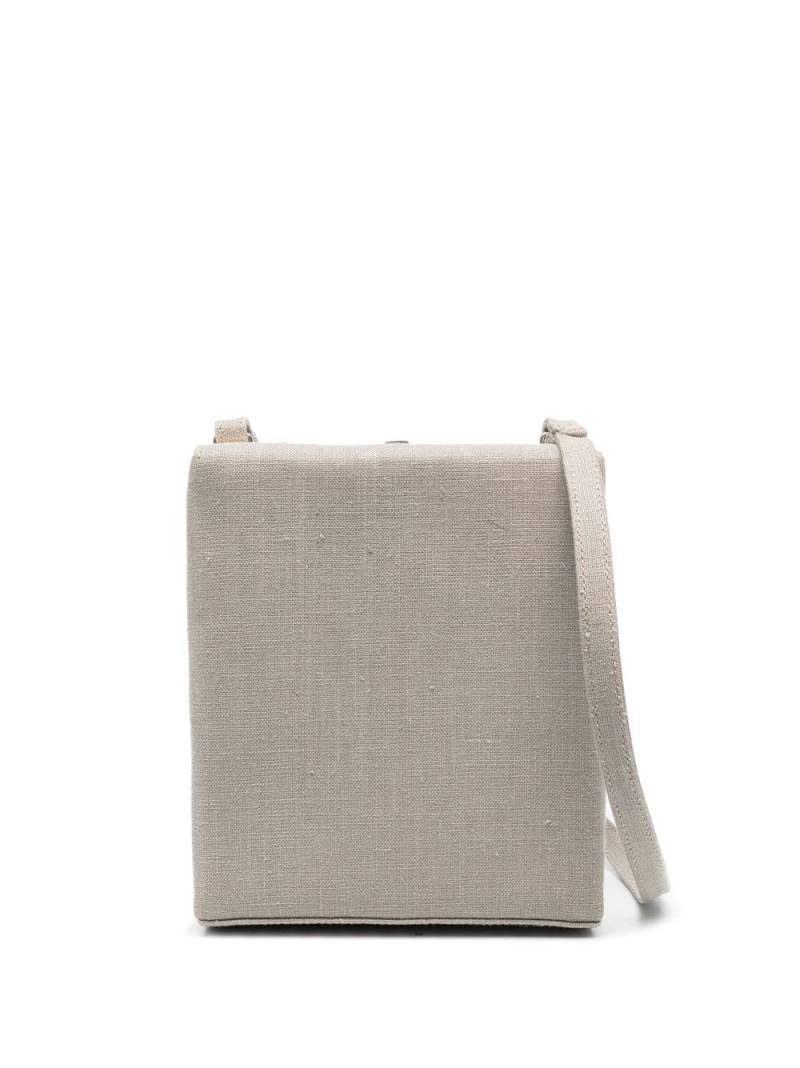 Giorgio Armani Pre-Owned 2000s linen box crossbody bag - Neutrals von Giorgio Armani Pre-Owned