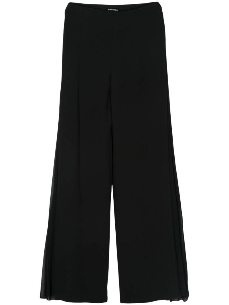 Giorgio Armani Pre-Owned 2000s pleat-detail trousers - Black von Giorgio Armani Pre-Owned