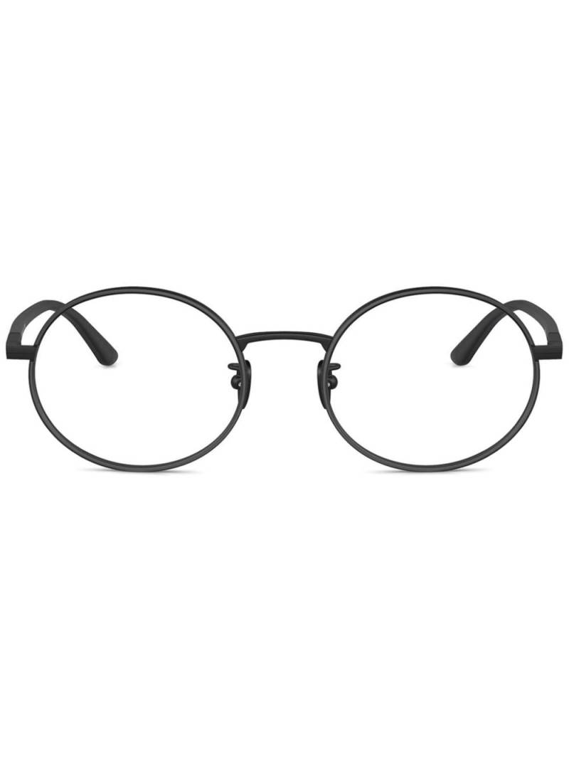 Giorgio Armani round-frame glasses - Black von Giorgio Armani