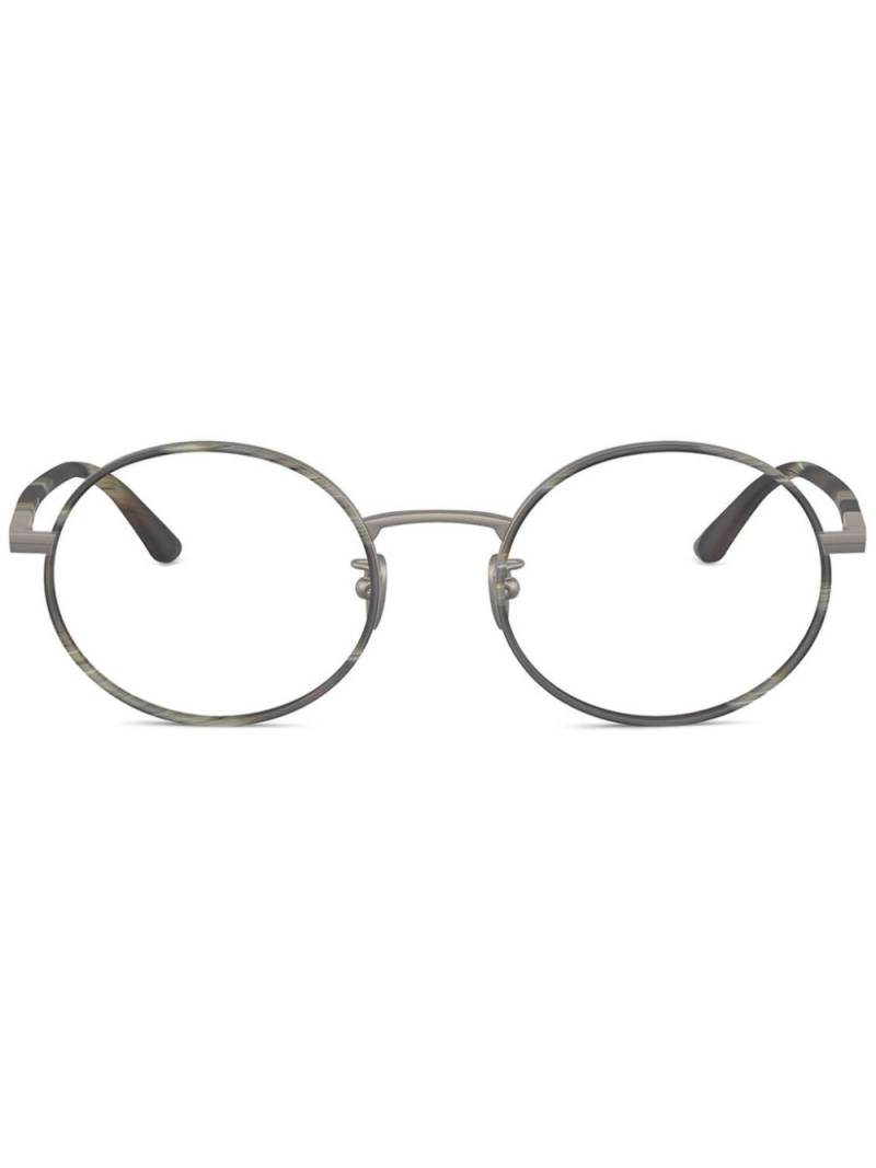 Giorgio Armani round-frame glasses - Grey von Giorgio Armani