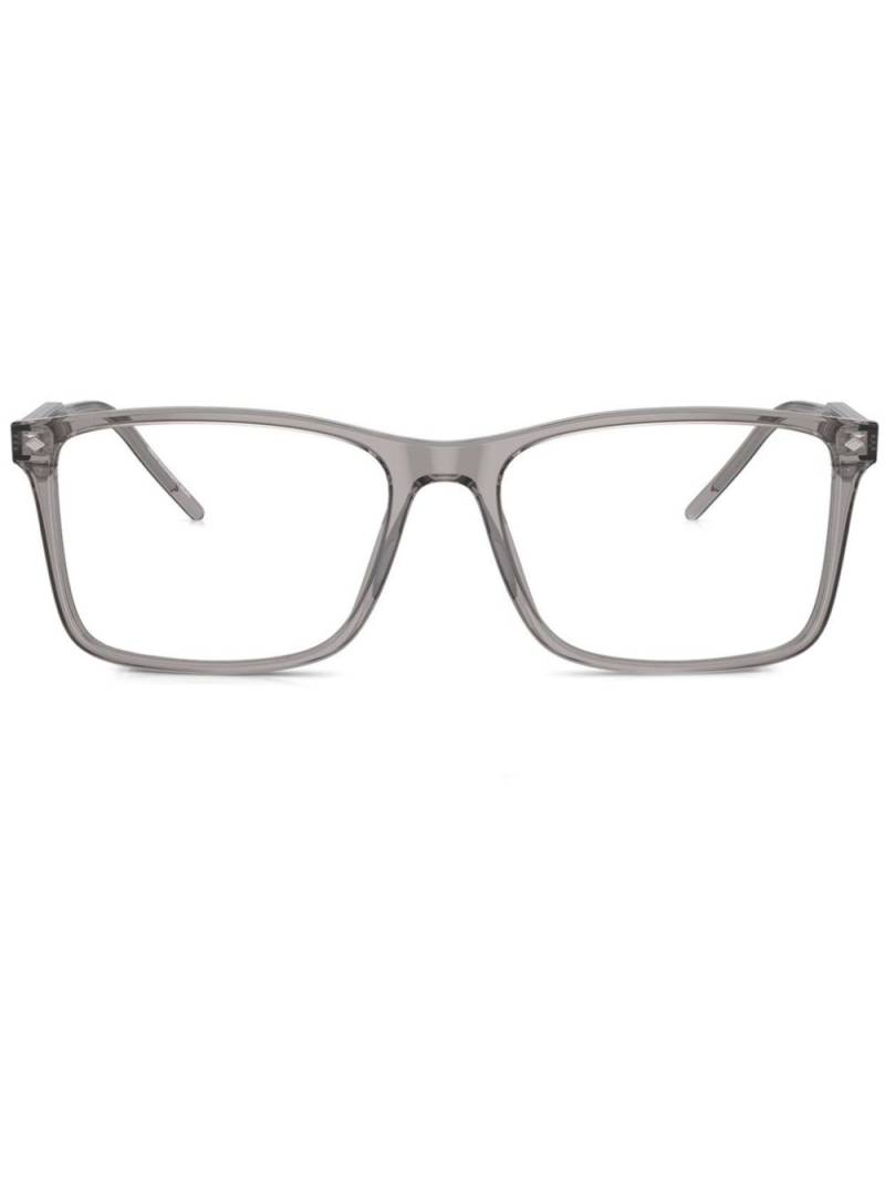 Giorgio Armani rectangle-frame glasses - Grey von Giorgio Armani