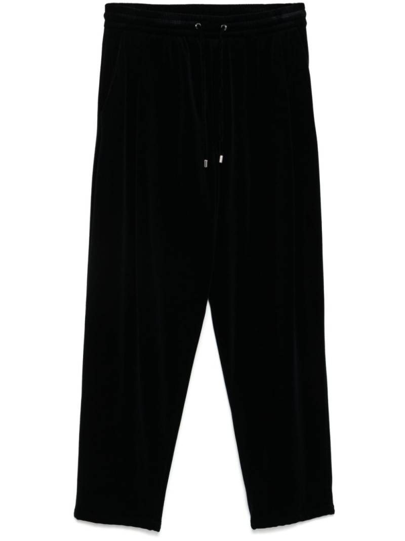 Giorgio Armani Chenille drawstring trousers - Blue von Giorgio Armani