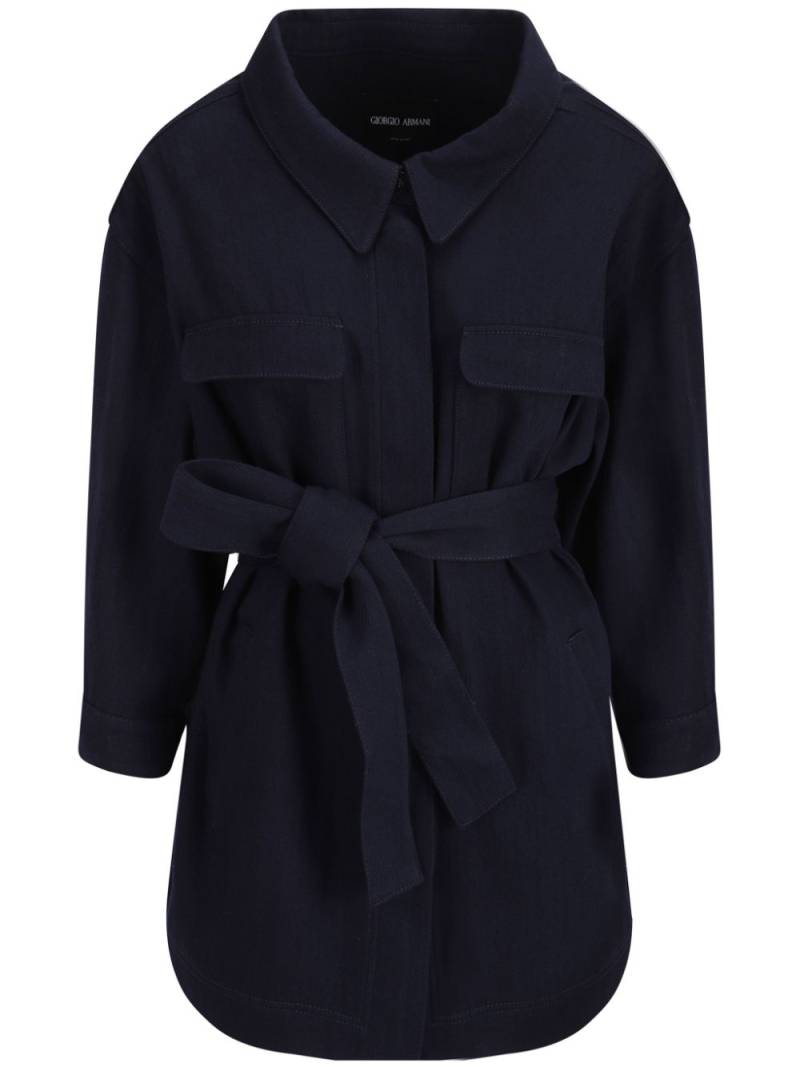 Giorgio Armani Denim Collection coat - Blue von Giorgio Armani