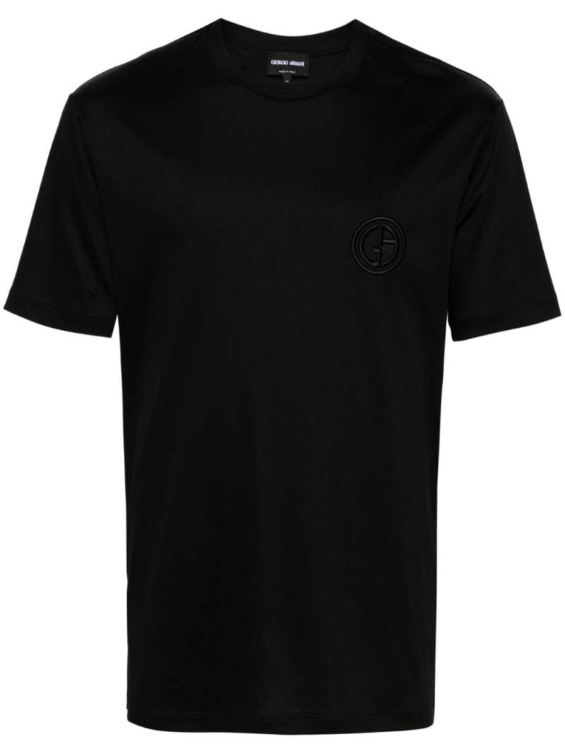 Giorgio Armani Interlock-logo T-shirt - Black von Giorgio Armani