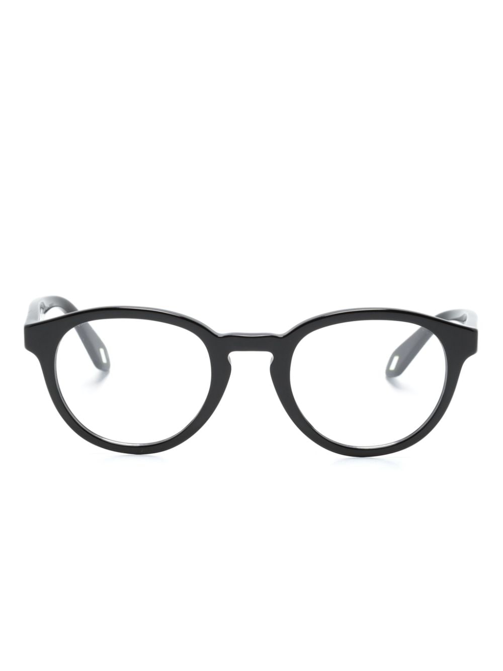 Giorgio Armani Panto round-frame glasses - Black von Giorgio Armani