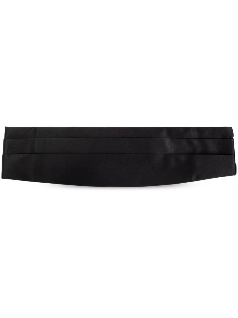 Giorgio Armani adjustable silk cummerbund - Black von Giorgio Armani