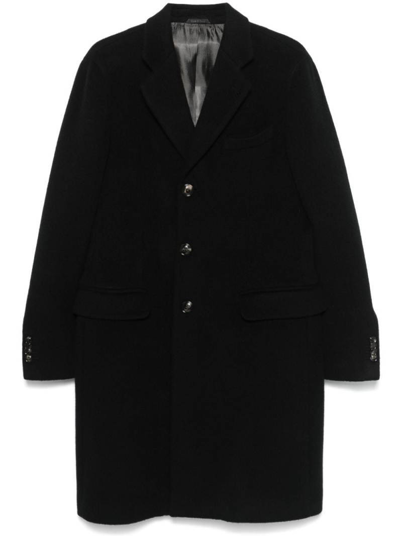 Giorgio Armani brushed coat - Black von Giorgio Armani