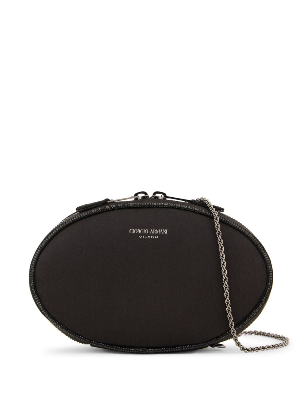 Giorgio Armani chain-link clutch bag - Black von Giorgio Armani