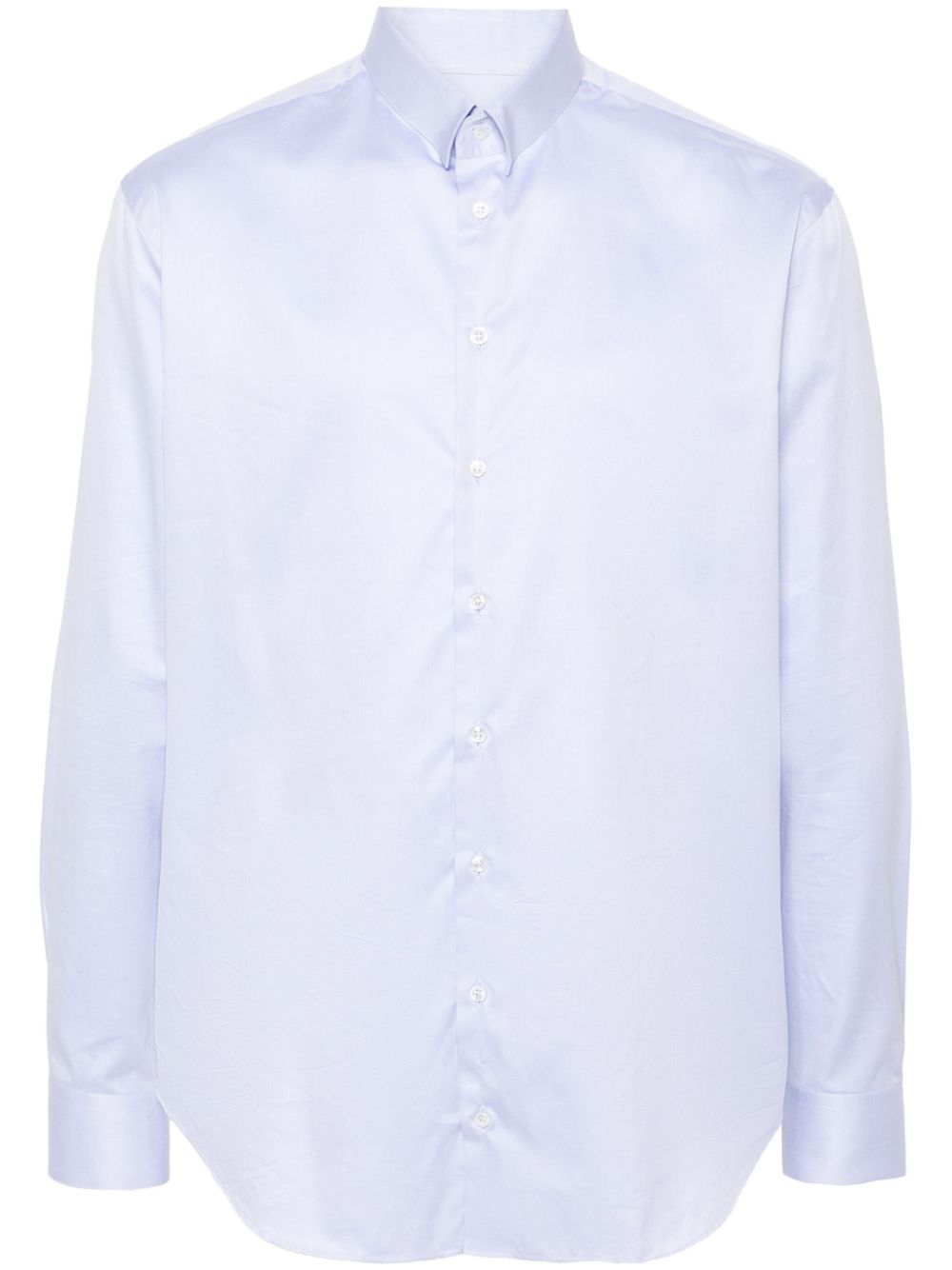 Giorgio Armani classic-collar cotton shirt - Blue von Giorgio Armani