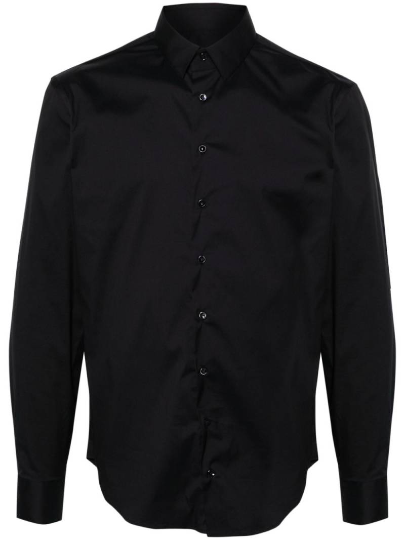 Giorgio Armani classic-collar poplin shirt - Blue von Giorgio Armani