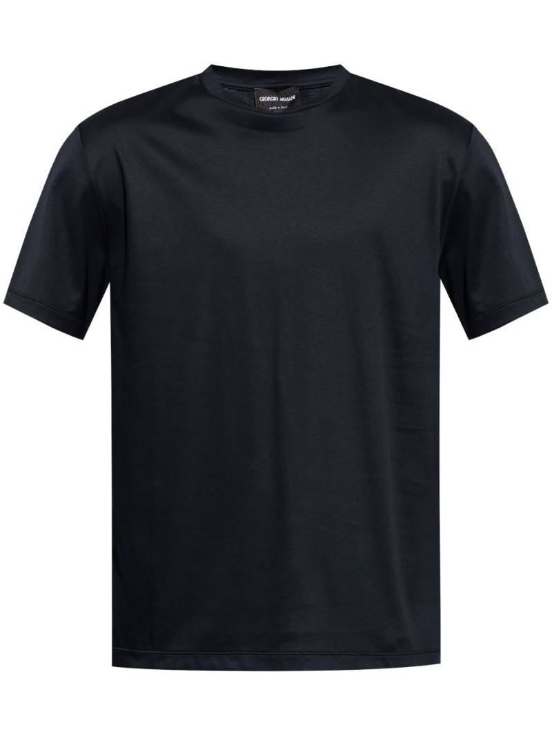 Giorgio Armani crew-neck cotton T-shirt - Black von Giorgio Armani