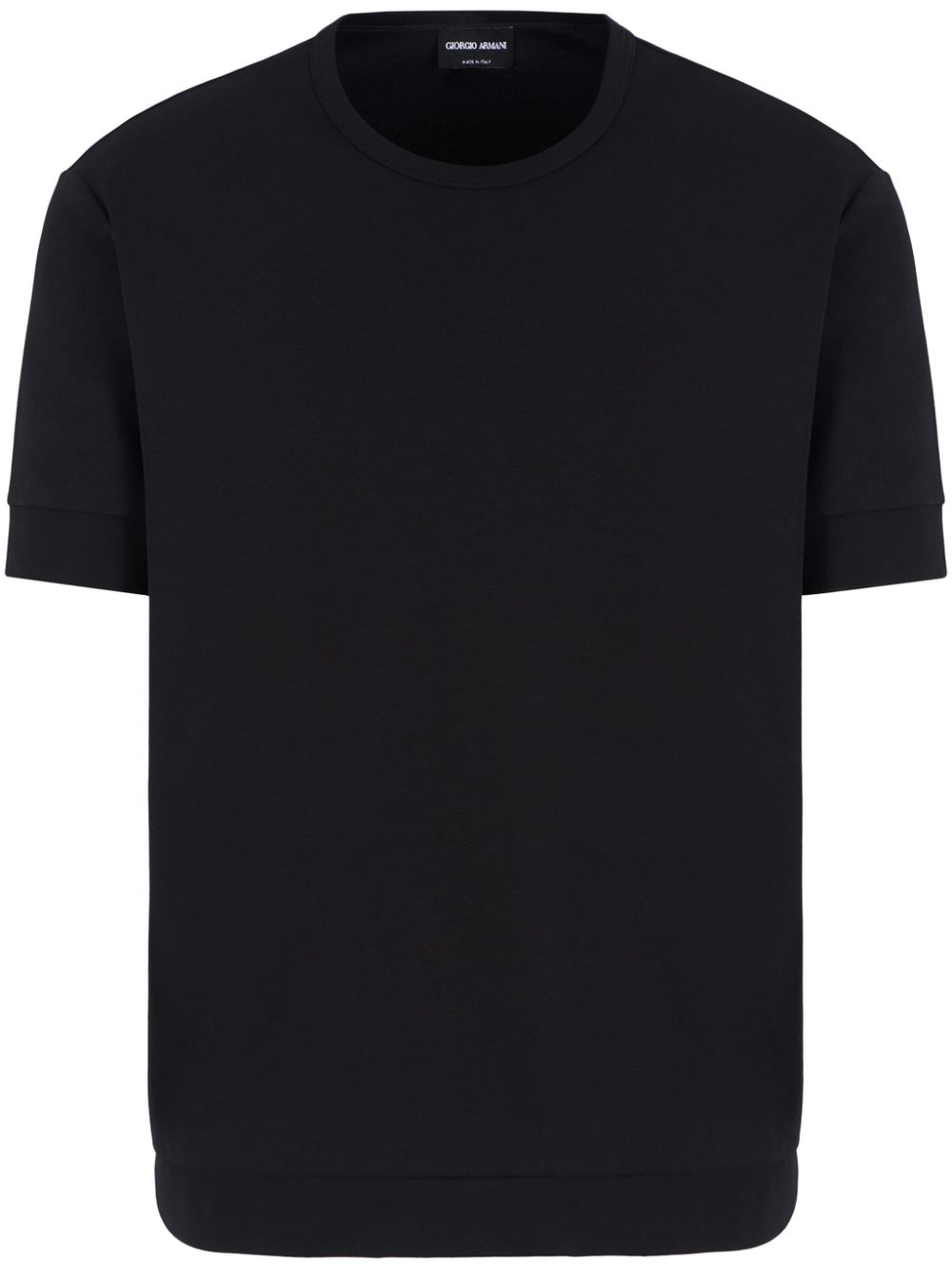 Giorgio Armani crew-neck cotton T-shirt - Black von Giorgio Armani