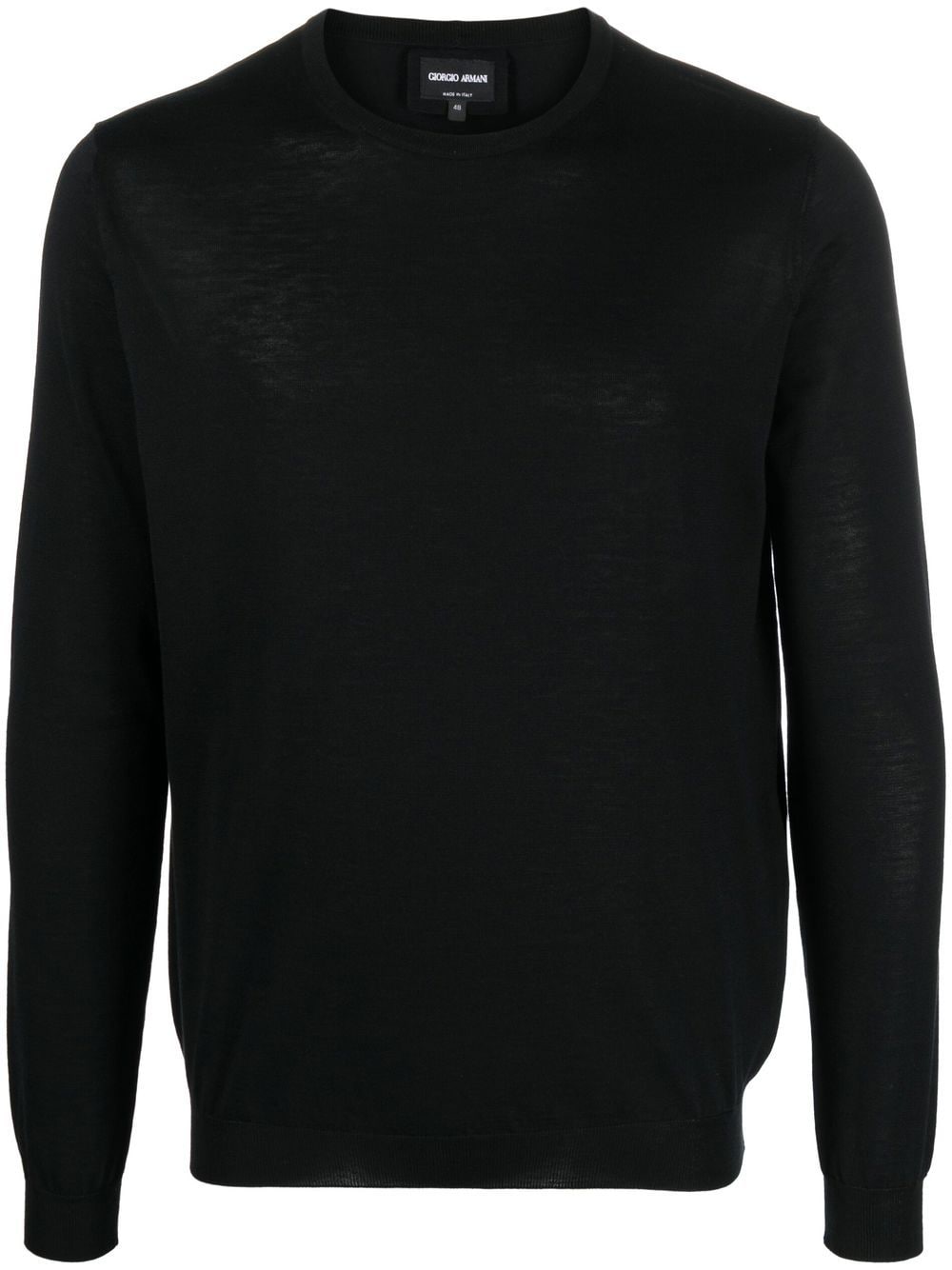 Giorgio Armani crew-neck sweatshirt - Black von Giorgio Armani