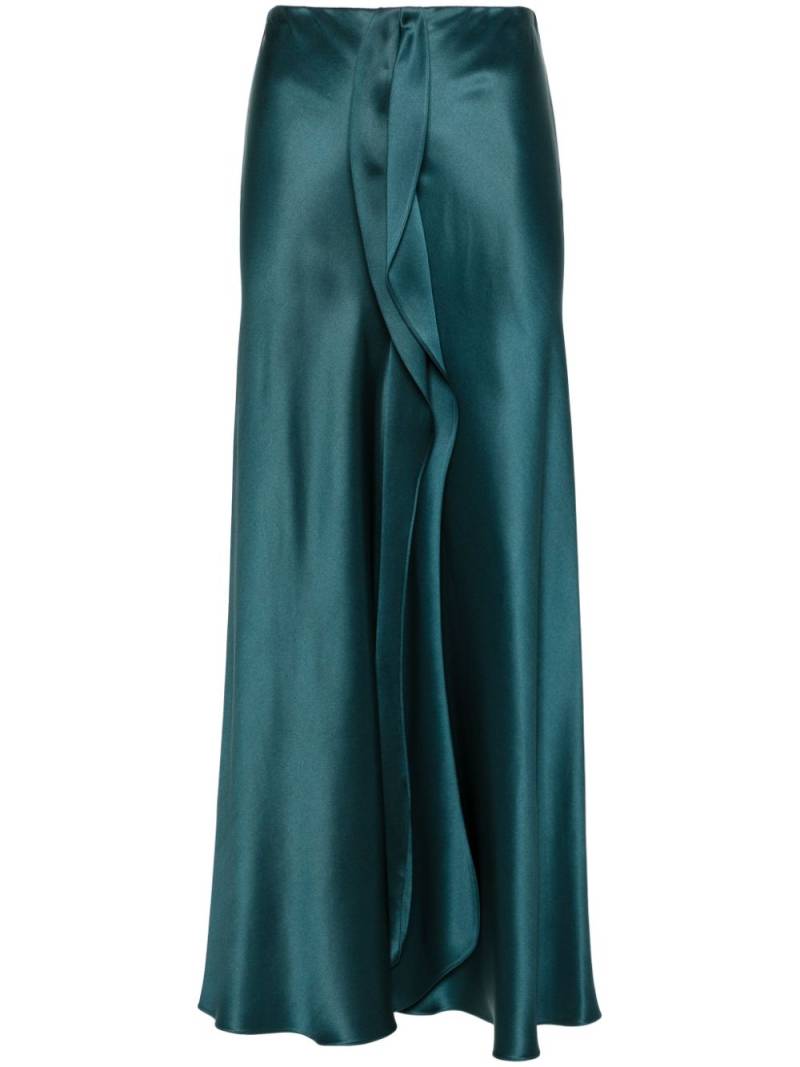 Giorgio Armani draped-detail maxi skirt - Green von Giorgio Armani