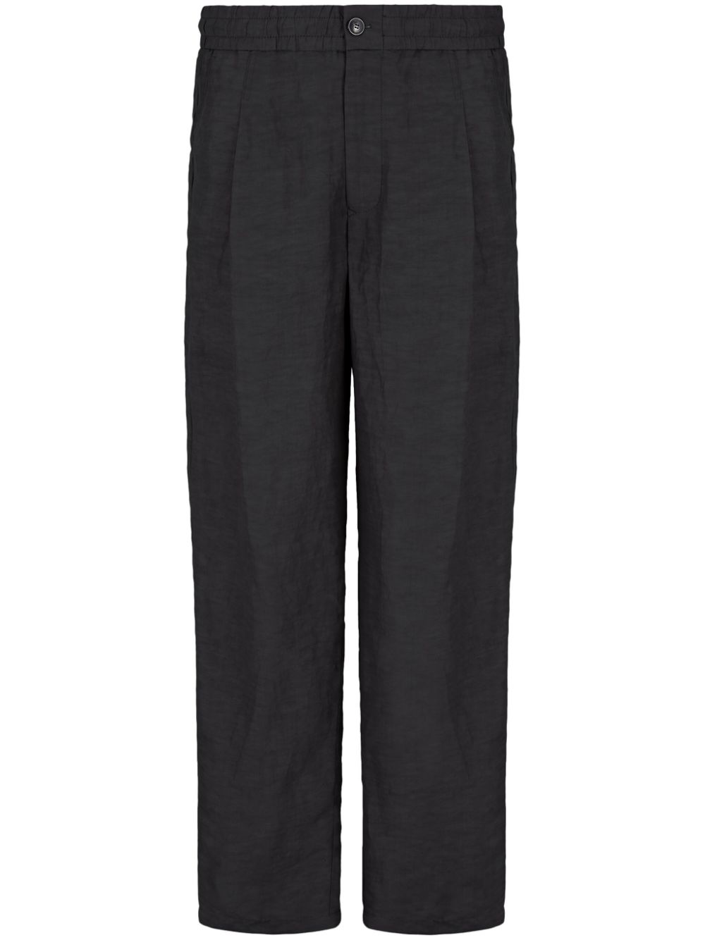 Giorgio Armani drawstring waistband lounge trousers - Black von Giorgio Armani